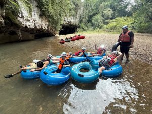 cave tubing and ziplining Belize