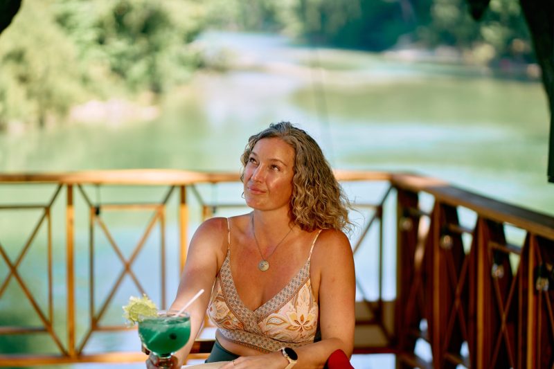Belize riverfront restaurant
