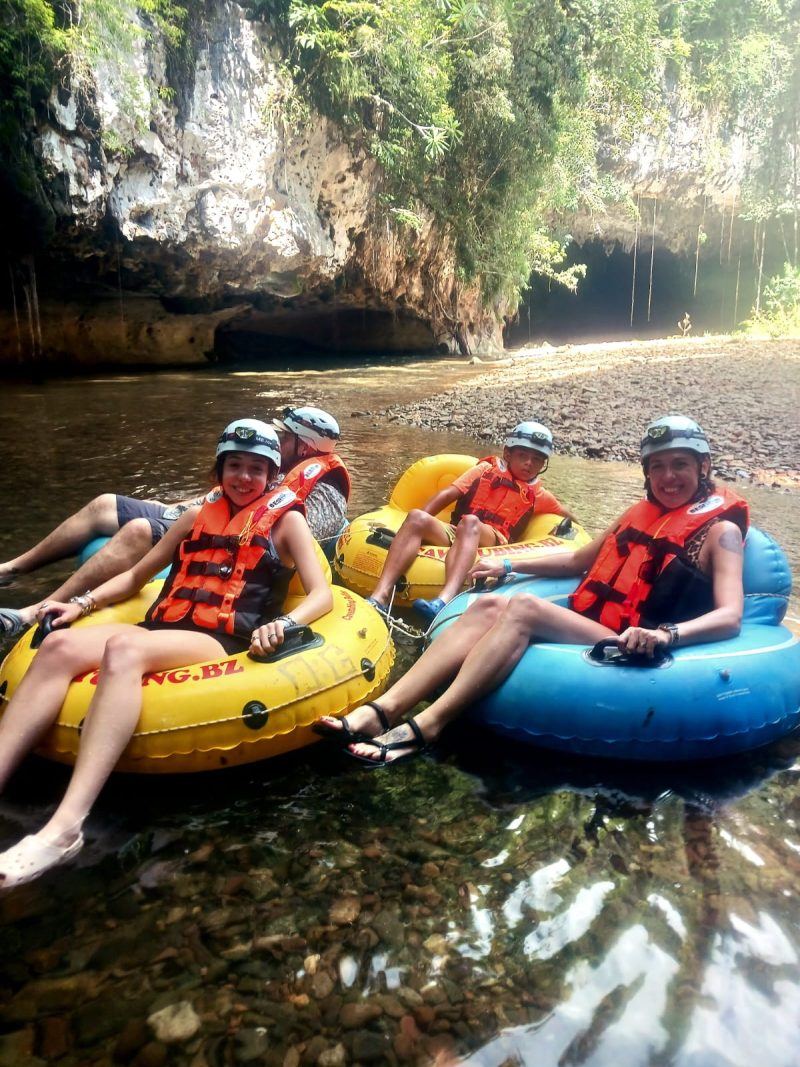 cave tubing and zip lining
